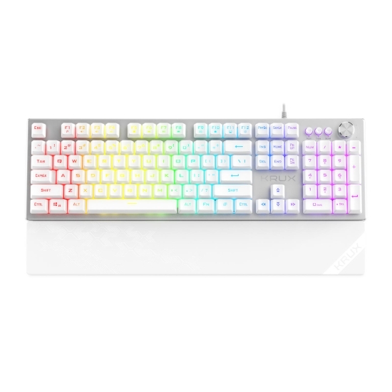 Krux Frost Silver-White RGB Gaming White (mechaniczna)